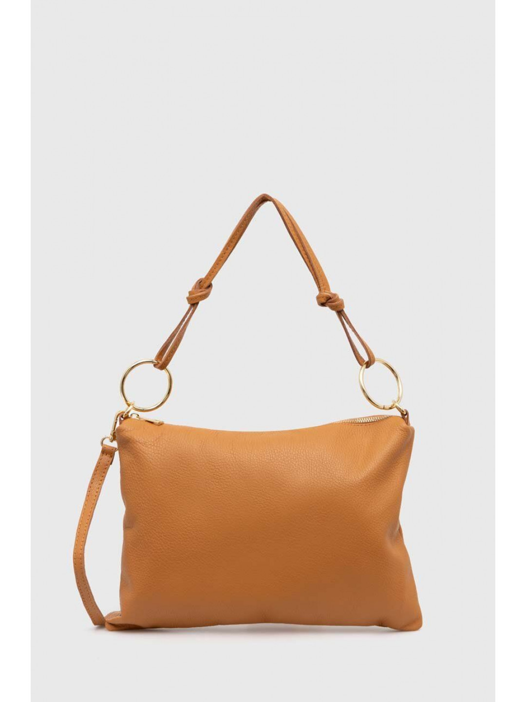 Kožená kabelka Answear LAB hnědá barva